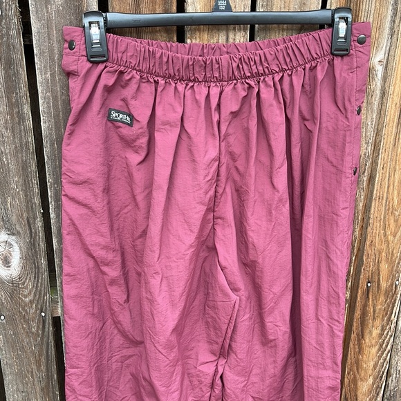Sporthill Side Snap Pants XL Men’s Burgundy Eugene Oregon Sport Outdoor Y2K Vtg - Picture 7 of 10